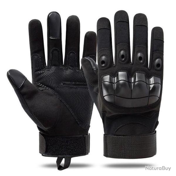 Gants tactiques airsoft, activit�s militaires - Noir - Livraison gratuite et rapide