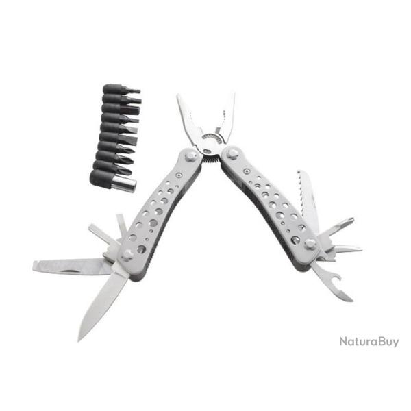 OUTIL MULTIFONCTIONS HERBERTZ 9P TOUT INOX 10CM + ETUI