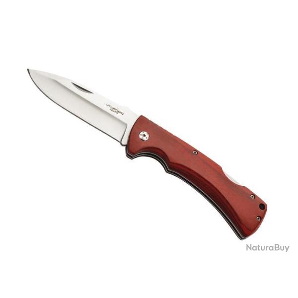 COUTEAU HERBERTZ BOIS ROUGE 12CM INOX