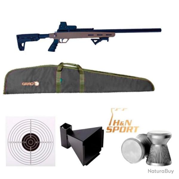 PACK-1 Carabine PCP Artemis M30C-TACTICAL Rgulateur + HOLOG-552 Cal.5,5 mm 19,9 J.+ VANNE 50 j.