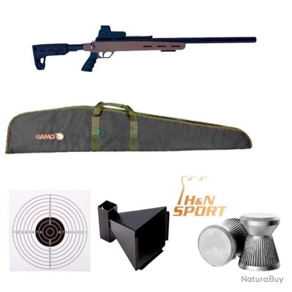 PACK-3 Carabine PCP Artemis M30C, Rgul. intgr + HOLOG-552 Cal.5.5 mm 19,9 Joul. + VANNE 50 j.