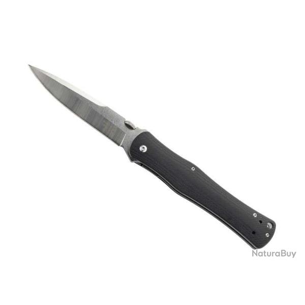 COUTEAU HERBERTZ G10 noire 15,5CM INOX + ETUI