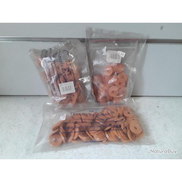 9598 LOT DE 300 JOINTS CAOUTCHOUC POUR BOUCHONS MECANIQUES NEUF