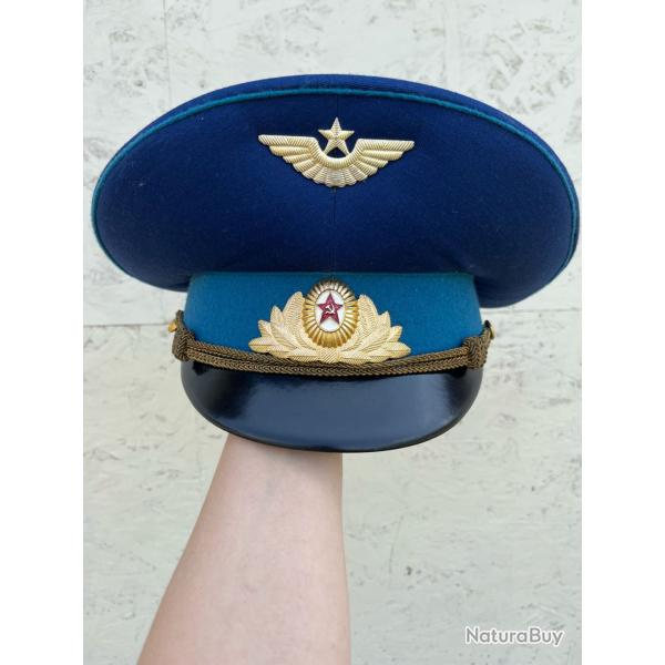 AUTHENTIQUE CASQUETTE ARME DE L'AIR SOVIETIQUE CCCP URSS TAILLE 60 NEUVE