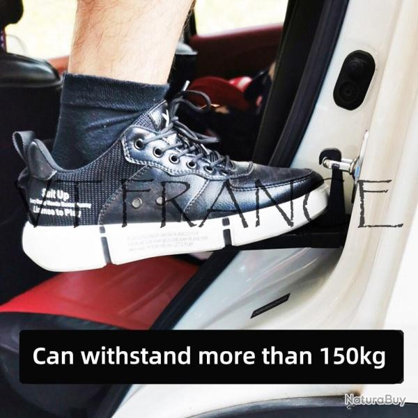 Marche de Porte de Voiture Alu Amovible, Couleur: Noir