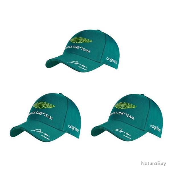 Casquette ASTON MARTIN F1 Alonso & Stroll, Couleur: Vert 3pcs
