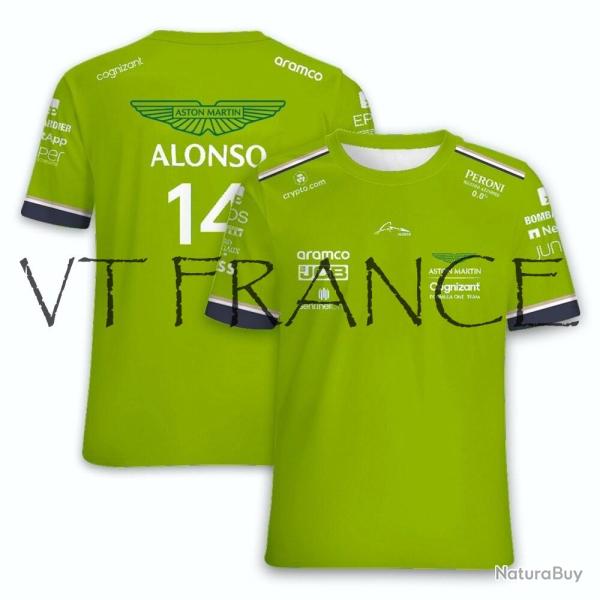 Maillot ASTON MARTIN F1 Alonso & Stroll, Couleur: Vert Clair 14, Taille: Au Choix