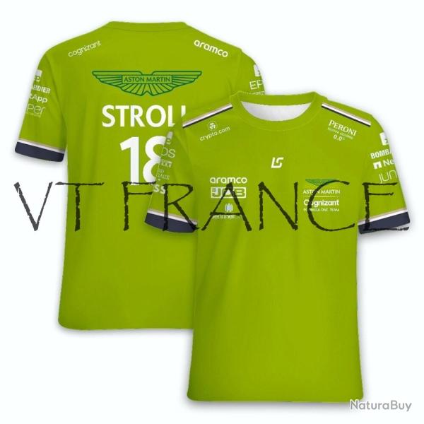 Maillot ASTON MARTIN F1 Alonso & Stroll, Couleur: Vert Clair 18, Taille: Au Choix