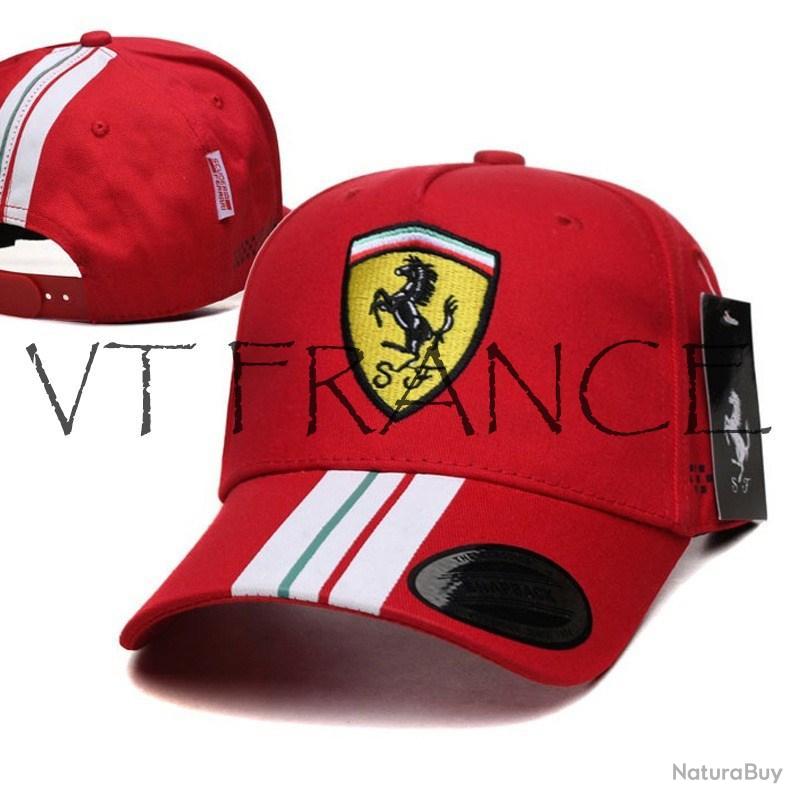Casquette Scuderia Ferrari F1 – Noir, Ajustable, Unisexe, Neuve Avec étiquettes