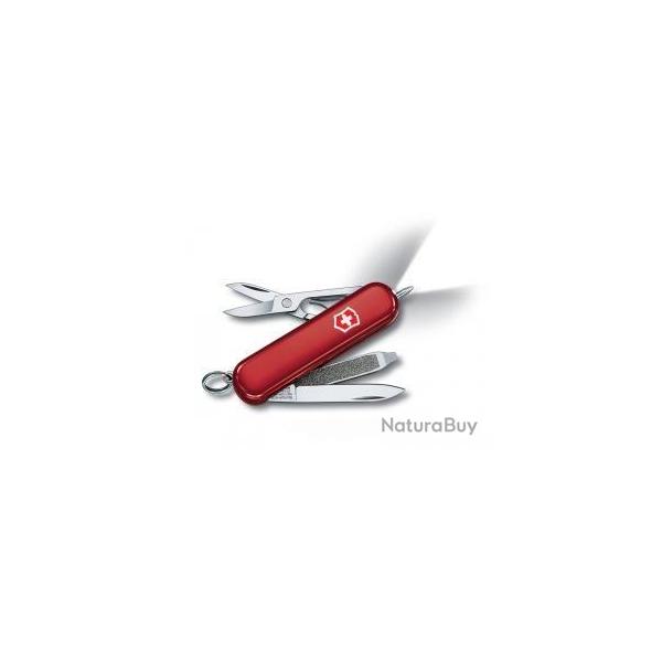 BEL180 COUTEAU SUISSE VICTORINOX "SIGNATURE LITE" ROUGE 7 FONCTIONS NEUF