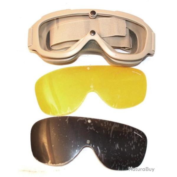 Masque / lunettes tactiques avec �crans jaune et noir Boll�