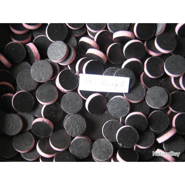 Rondelle  de  compl�ment  feutre  rose  cal  12  �paisseur  5 mm