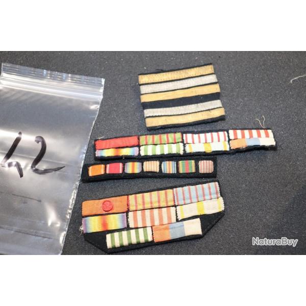 Lot de 4 d�corations orginales militaire WWI - Authentique grade de lieutenant colonnel de l artille