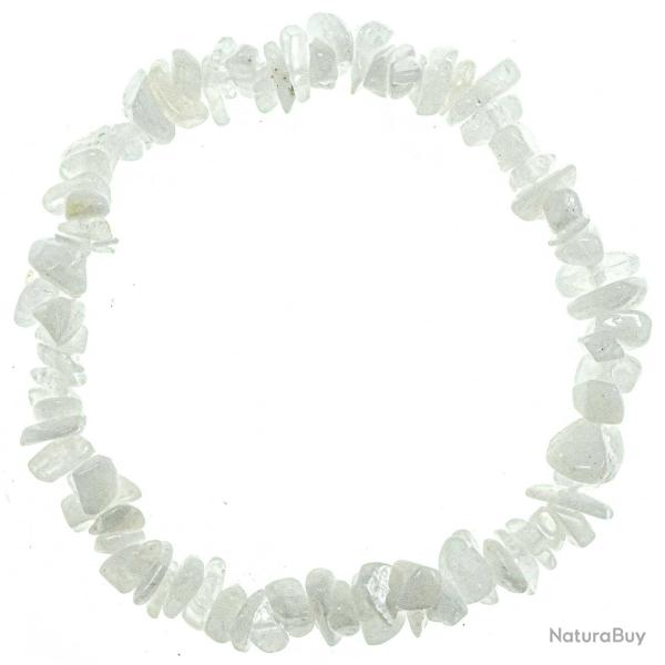 Bracelet en pierre de lune blanche - perles baroques