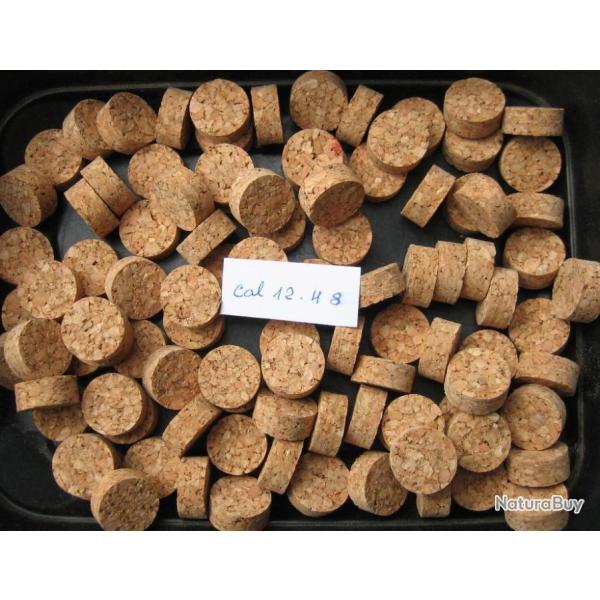 100  Bourres  li�ge  cal  12  hauteur  8 mm