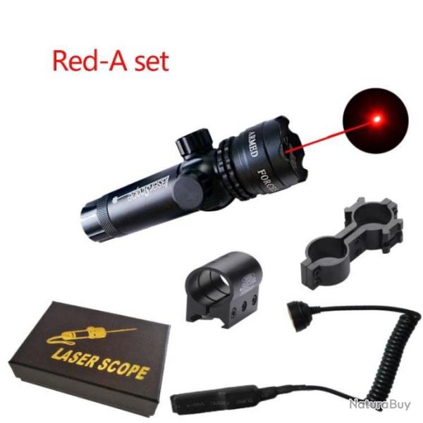 Viseur Laser Rouge Vise Laser Fusil Laser Grande Porte Chasse Montage Haute Qualit