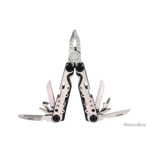 OUTIL MULTIFONCTIONS HERBERTZ 9P 10,5CM TOUT INOX +ETUI