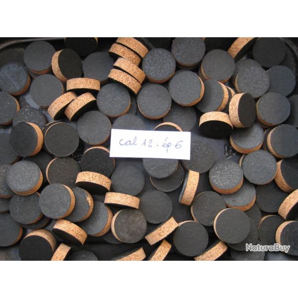 Rondelles  li�ge  de  compl�ment  cal  12  �paisseur  6 mm