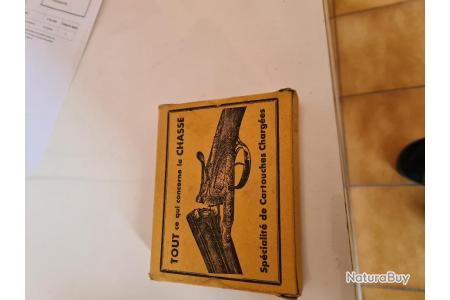 Rare Boîte Ancienne de Cartouches de Chasse - Armurier A