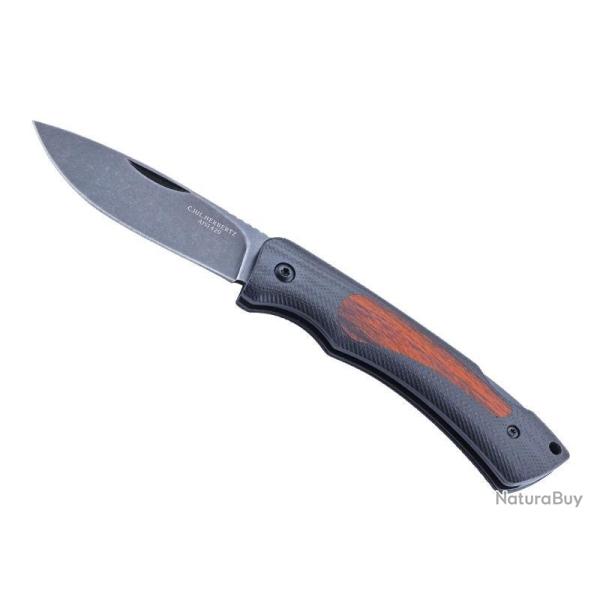 COUTEAU HERBERTZ G10 NOIR/PAKKA 10CM INOX