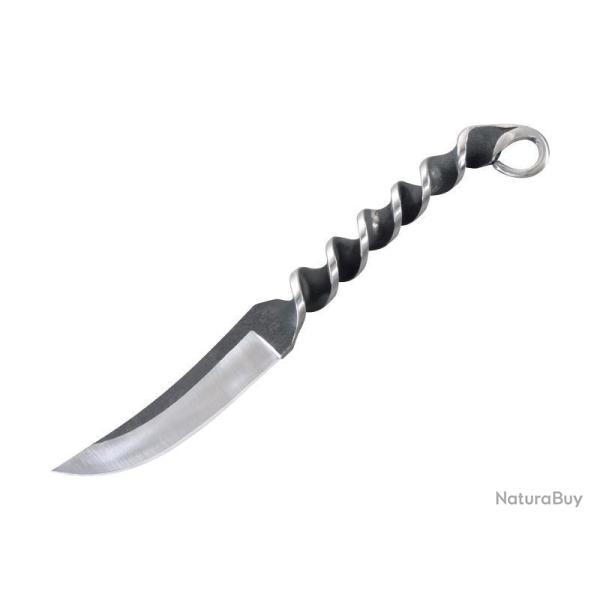 POIGNARD HERBERTZ TORSADE 10CM INOX + ETUI