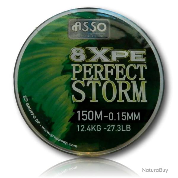 TRESSE PERFECT STORM 8X 15/100 VERTY 150M