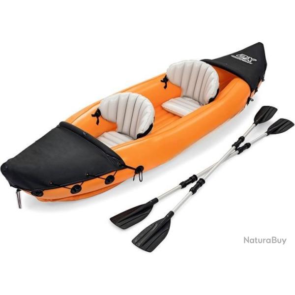 Kayak gonflable pour 2 personnes 321x88x44 cm avec pagaies - Livraison gratuite et rapide