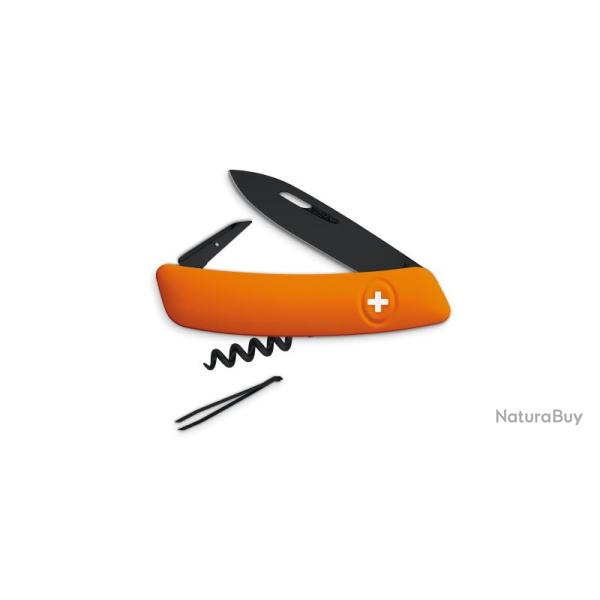 Couteau Suisse Swiza D01 Allblack Orange - ZD01ABOR