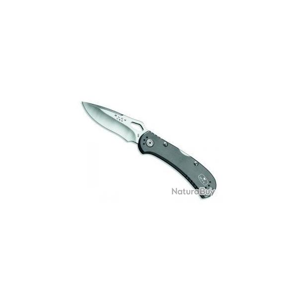 BEL239 COUTEAU FERMANT BUCK KNIVES "SPITFIRE" GRIS LAME ACIER 420 NEUF