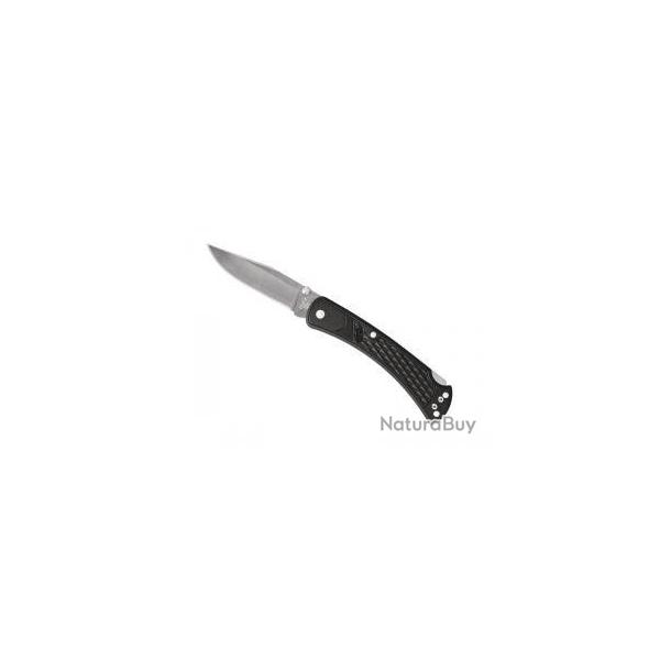 BEL242 COUTEAU FERMANT BUCK KNIVES "110 HUNTER SLIM SELECT" NOIR LAME ACIER 420 NEUF