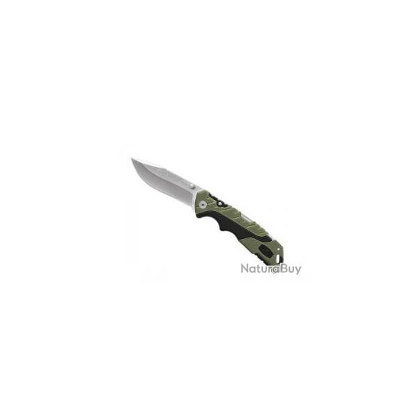 BEL258 COUTEAU FERMANT BUCK KNIVES "PURSUIT LARGE" VERT ET NOIR LAME ACIER 420 NEUF