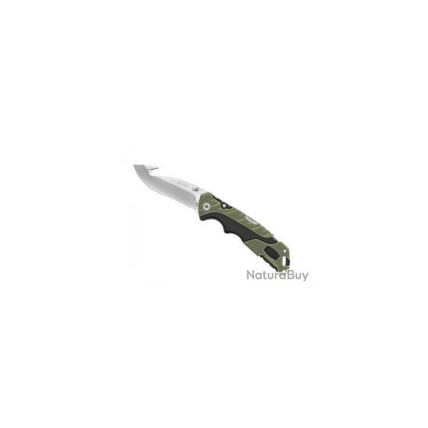 BEL259 COUTEAU FERMANT BUCK KNIVES "PURSUIT LARGE" NOIR ET VERT LAME ACIER 420 NEUF