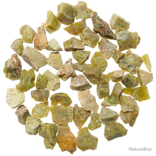 Pierres brutes chrysoprase - 1.5 � 2.5 cm - 100 grammes