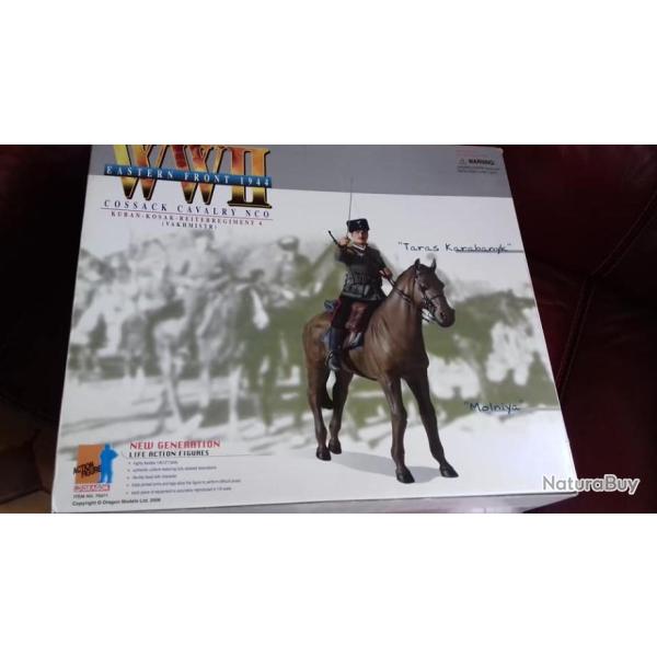 Figurine 1/6 �me Taras Karabanyk - Cossack Cavalry (avec son Cheval Molniya)