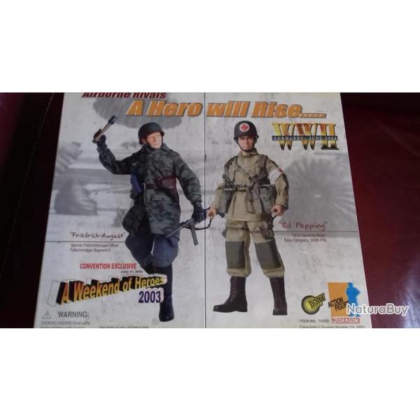 Figurines 1/6 �me AIRBORNE RIVALS - Normandy 1944 - Boite avec deux Figurines