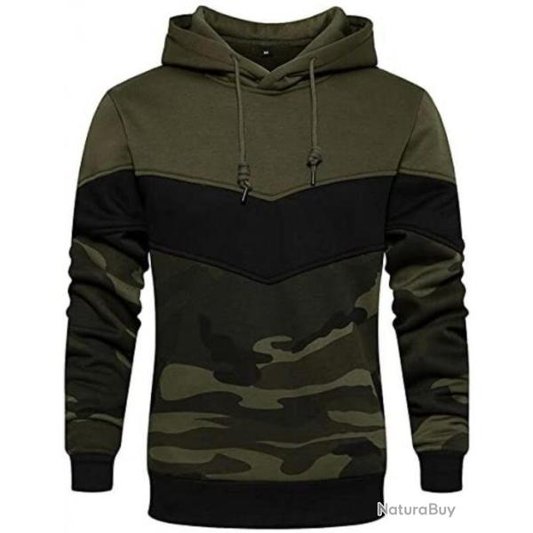 Sweat chaud � capuche - Camouflage  - Livraison gratuite et rapide