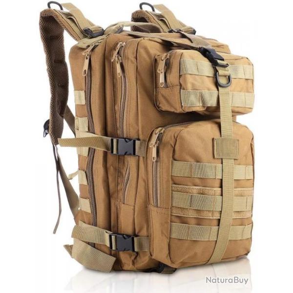 Sac � dos tactique 35L TAN - LIVRAISON GRATUITE ET RAPIDE
