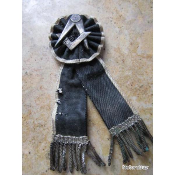 m�daille insigne franc ma�on de col XIX� si�cle 19� ma�onnerie ma�onnique 9cm argent