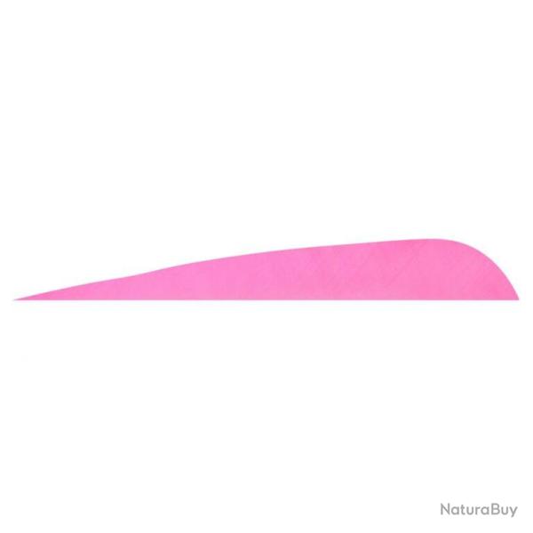 GATEWAY - Plumes naturelles parabolique 4" RH Unie ROSE