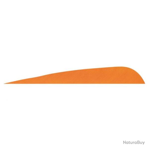 GATEWAY - Plumes naturelles parabolique 4" RH Unie ORANGE