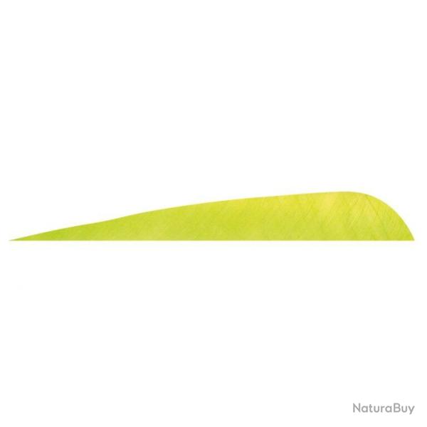 GATEWAY - Plumes naturelles parabolique 4" RH Unie LEMON LIME