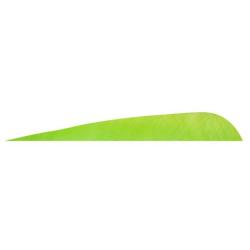GATEWAY - Plumes naturelles parabolique 4" RH Unie CHARTREUSE