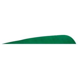 GATEWAY - Plumes naturelles parabolique 4" RH Unie VERT