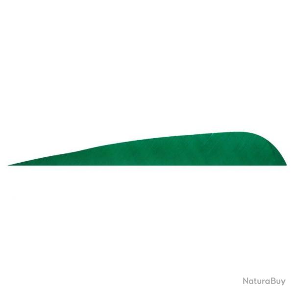GATEWAY - Plumes naturelles parabolique 4" RH Unie VERT