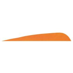 GATEWAY - Plumes naturelles parabolique 4" LH Unie ORANGE