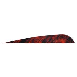 GATEWAY - Plumes naturelles parabolique 4" LH TRE TRE ROUGE