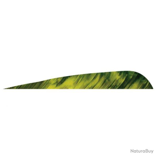GATEWAY - Plumes naturelles parabolique 4" RH TRE TRE JAUNE
