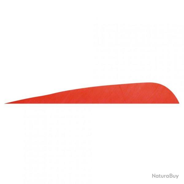 GATEWAY - Plumes naturelles parabolique 5" RH Unie ROUGE