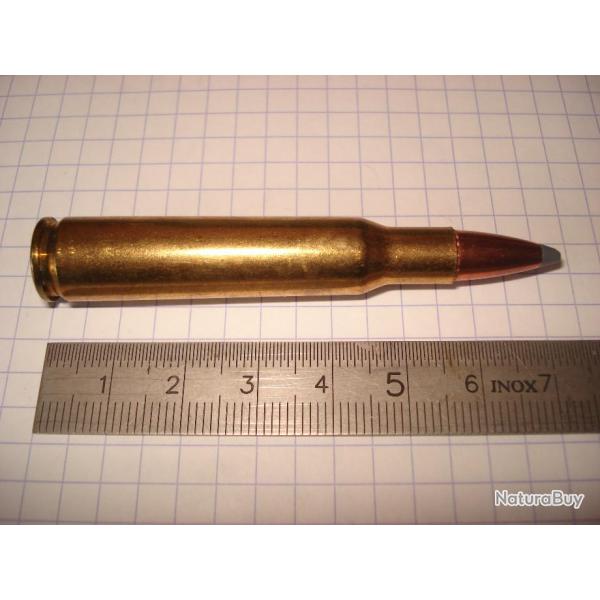 une cartouche de 7mm mauser ou 275 rigby ogive demi blind�e d'occasion pour collection