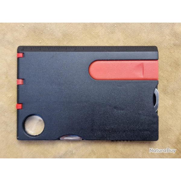 Carte multi-outils (couteau, ciseaux ...) SUPER PRIX !!!